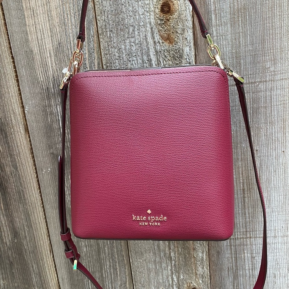 kate spade leather bucket bag